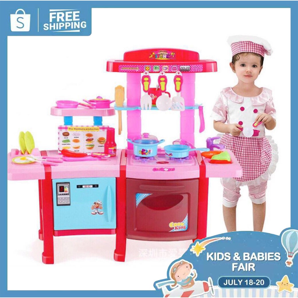 kitchen play set with light and sound