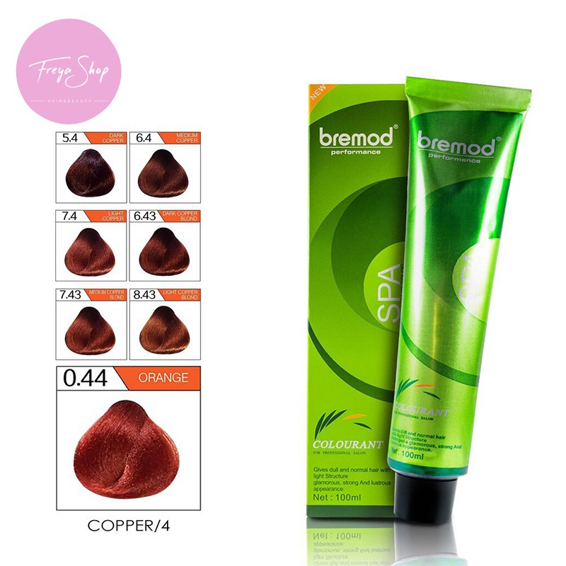 Bremod Performance Hair Color Copper  4 100ml Shopee 