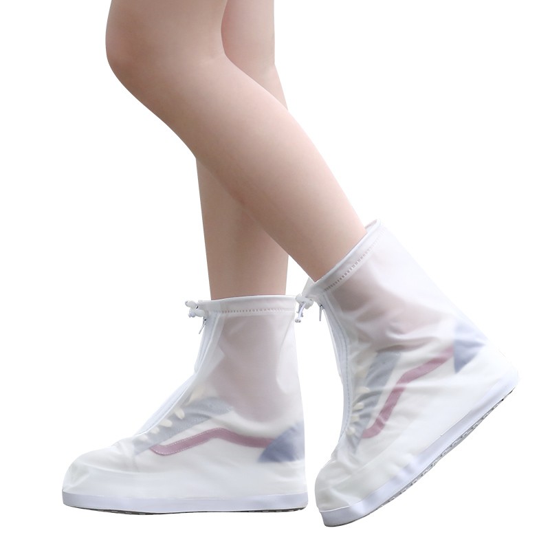transparent rain boots