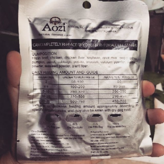 Aozi Organic Beef Silver Wet Dog Food Shopee Philippines