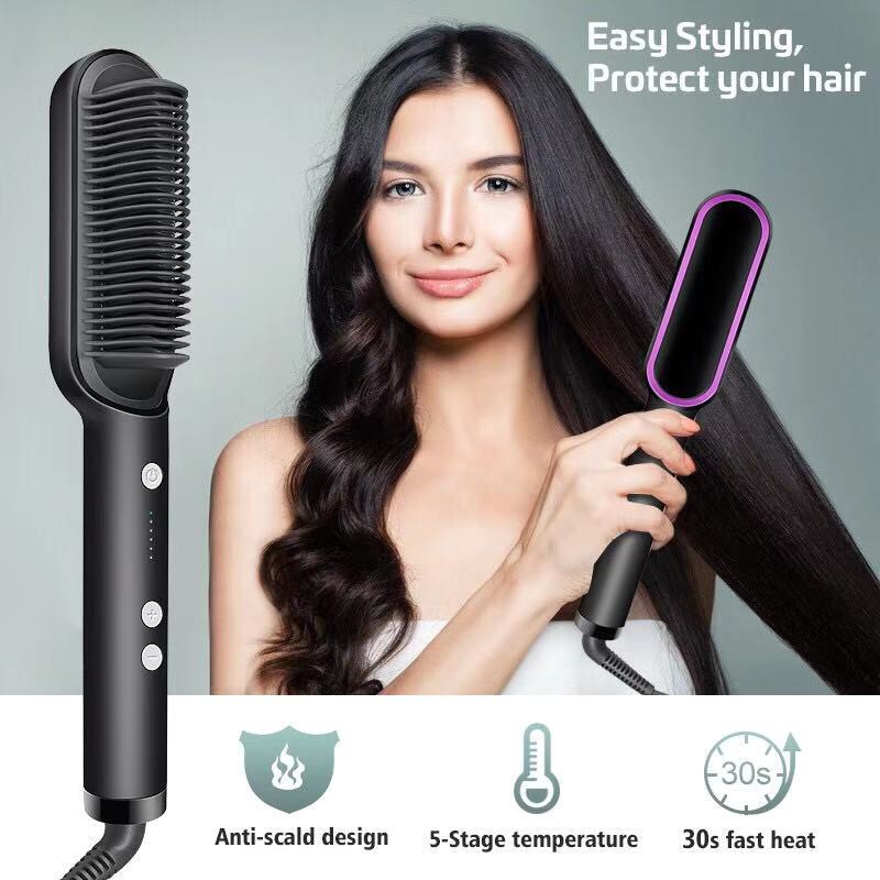 Multifunctional Hair Straightening Hair Ceramic Curler Electric ...