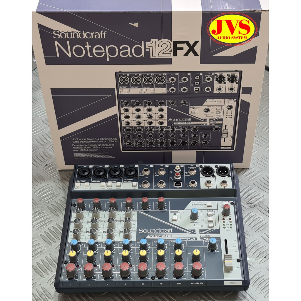 Soundcraft Notepad 12FX with USB Mixer Shopee Philippines