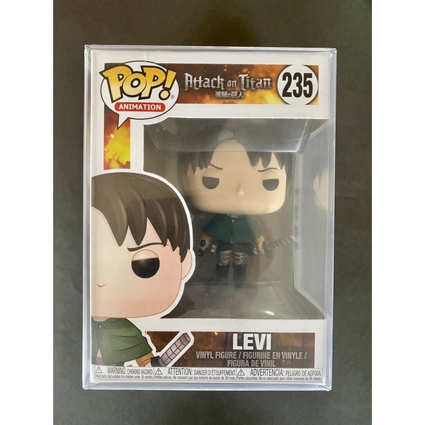 Funko Pop! Animation: Levi Ackerman #235 Attack on Titan (FREE 0.5mm ...