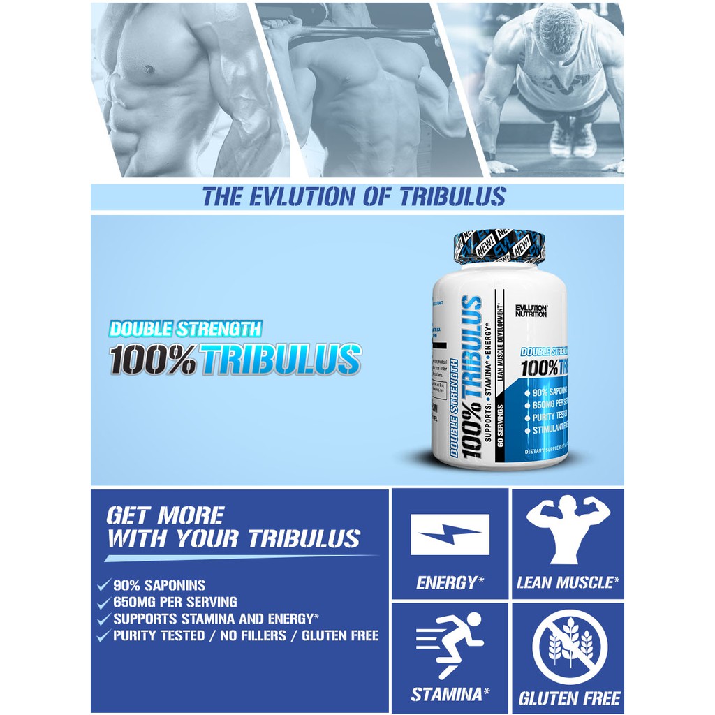 Evlution nutrition evl 100% pure tribulus terrestris extract testosterone booster 60 caps | shopee philippines