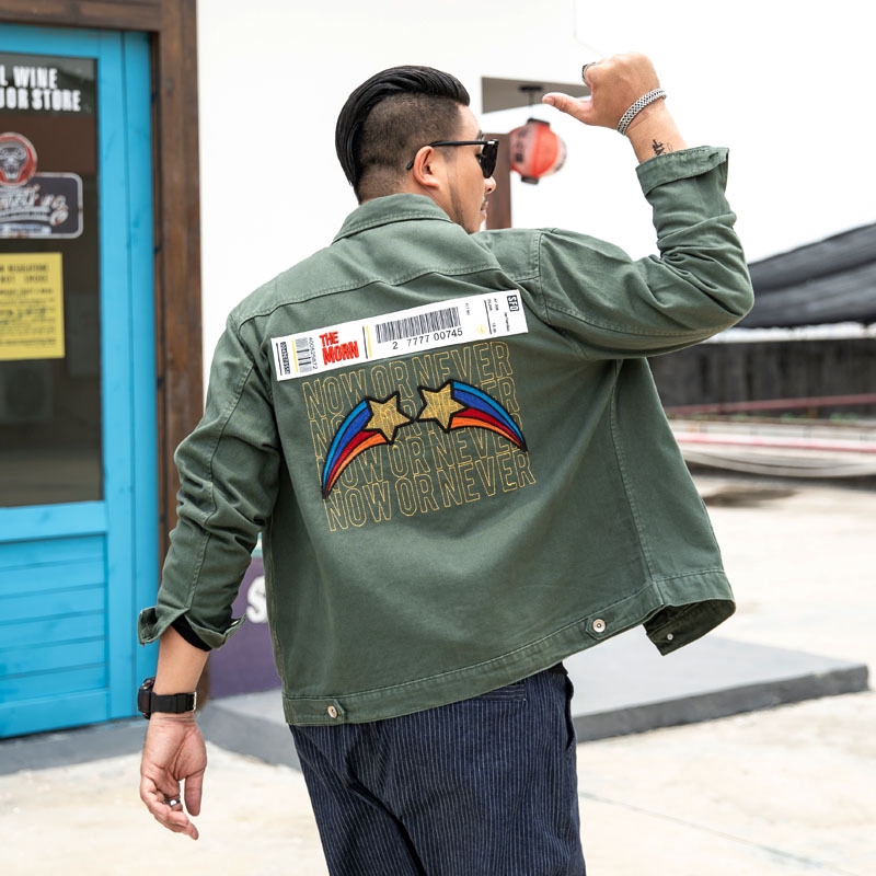 big size denim jacket