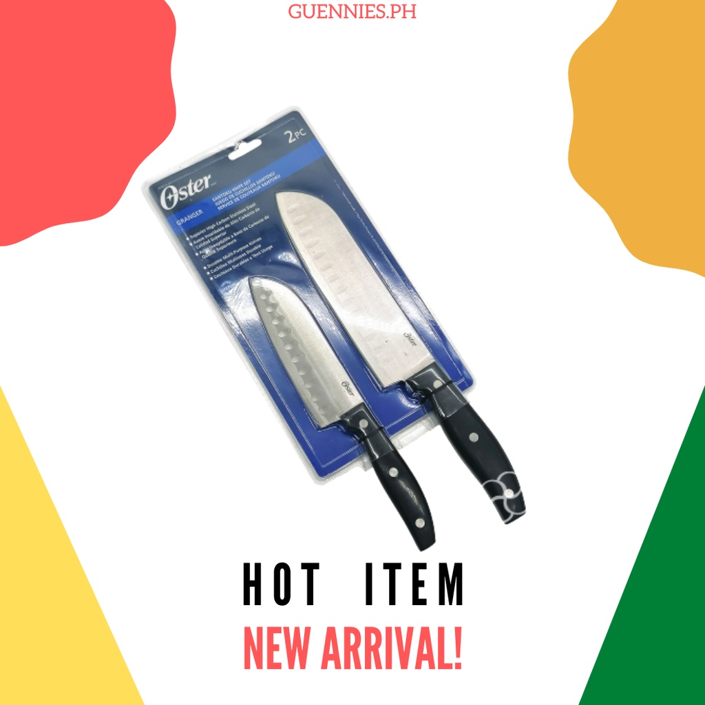 Oster Granger 2Piece Santokou Knife Set Shopee Philippines
