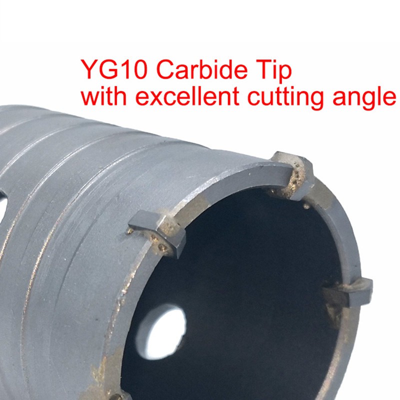 1 Set 68mm Concrete Hole Saw Electric Hollow Core Drill Bit Shank 110mm Cement Stone Wall Air Conditioner Alloy