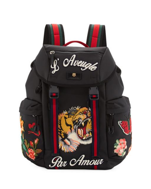 gucci tiger backpack
