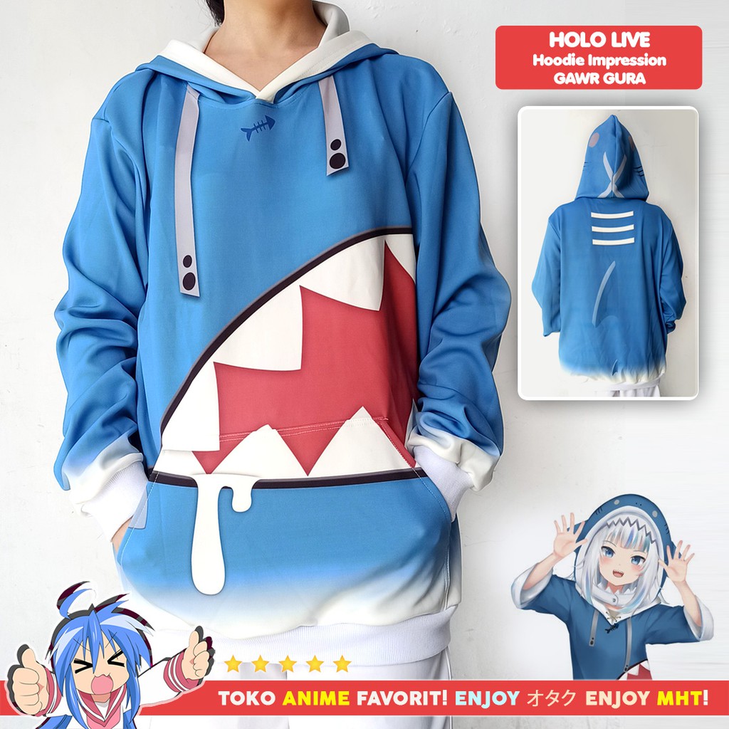 Hololive Gawr Gura Unisex Hoodie - g2imedical2.com.br