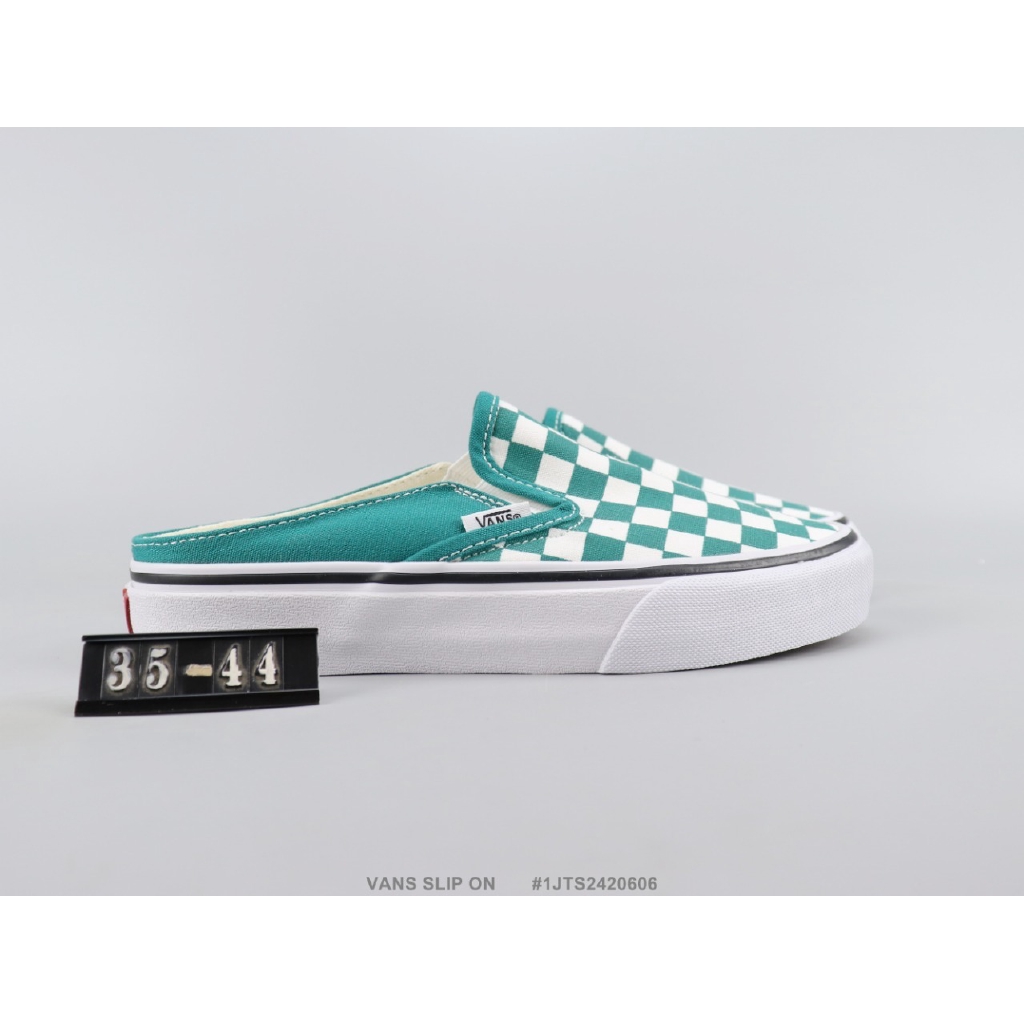 green vans slip on womens