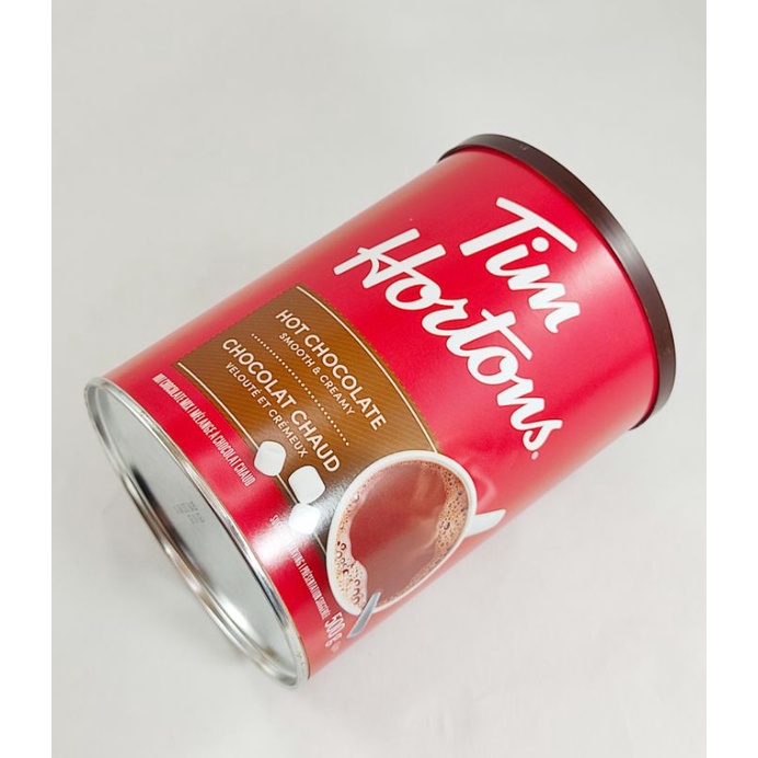 Tim Hortons Hot Chocolate Drink in Can 500g Expiration Date March 2023