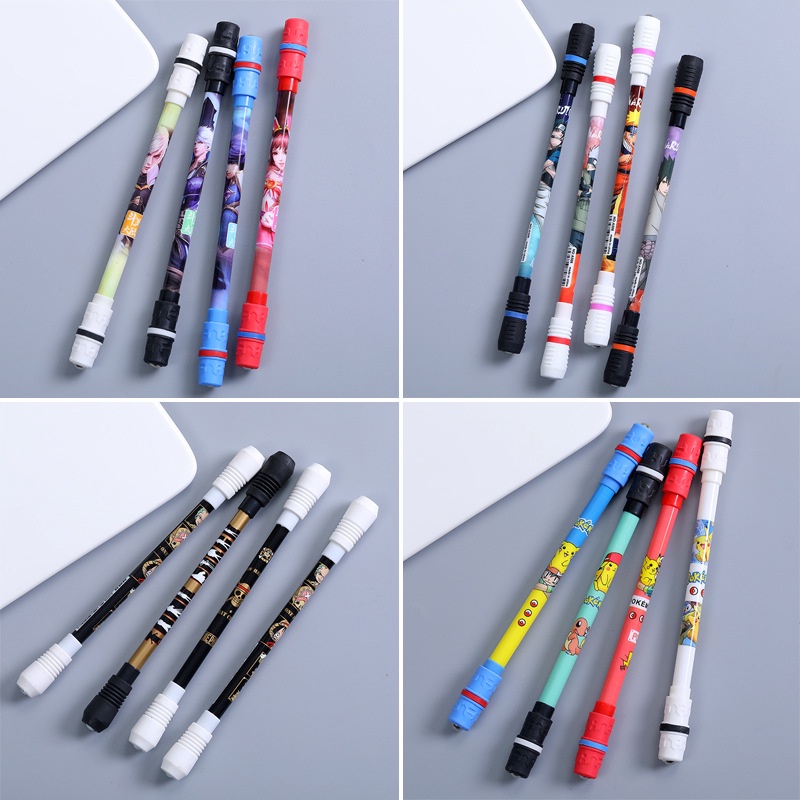 Spinner Pen Finger Rotating Pens LED Anti Slip Spinning Ballpoint Pen for Student Entertainment ...
