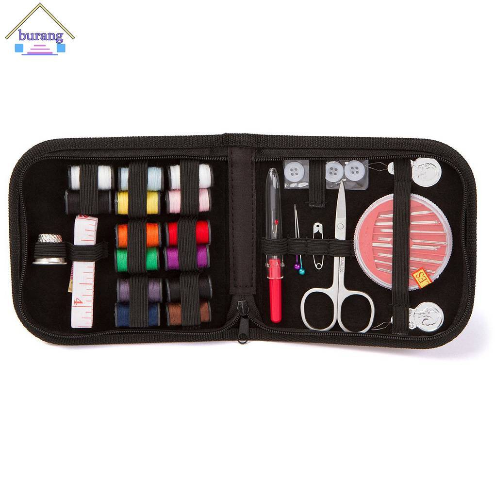 27 in 1 Essential Sewing Tools Kit Needlework Box Set Domestic Sewing