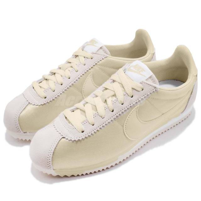 nike cortez fossil white