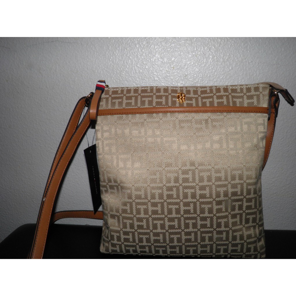 tommy hilfiger crossbody bag brown