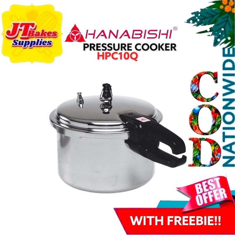 Hanabishi Pressure Cooker 10 Quarts HPC10Q with Freebie Shopee Philippines