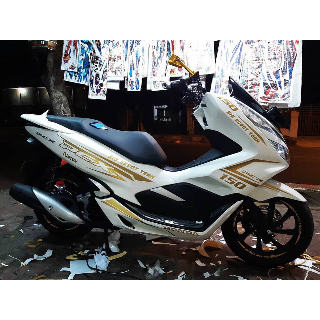 Striping Cutting Sticker Pcx 150 Pcx 160 White Shopee Philippines