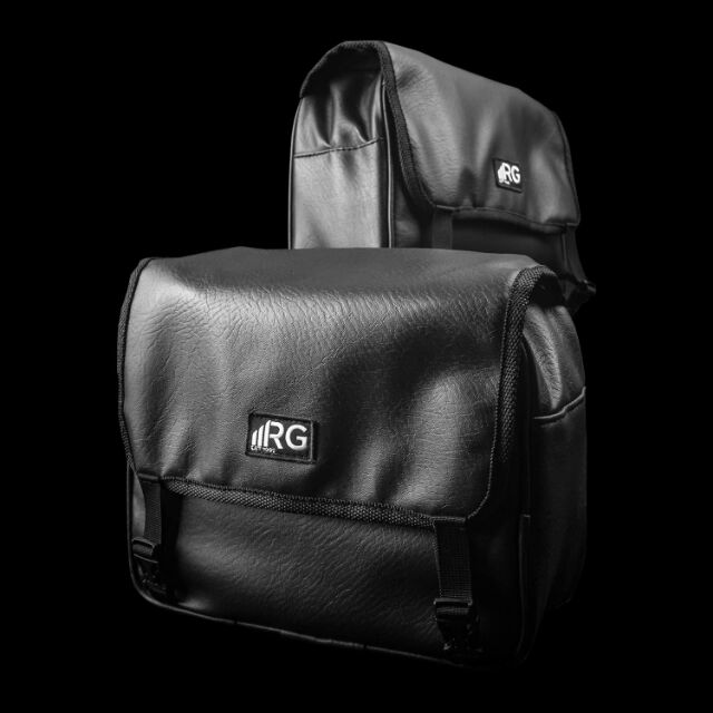 Pair Fixed Underseat 3RG Faux Leather Motorcycle Saddle Bags Shopee