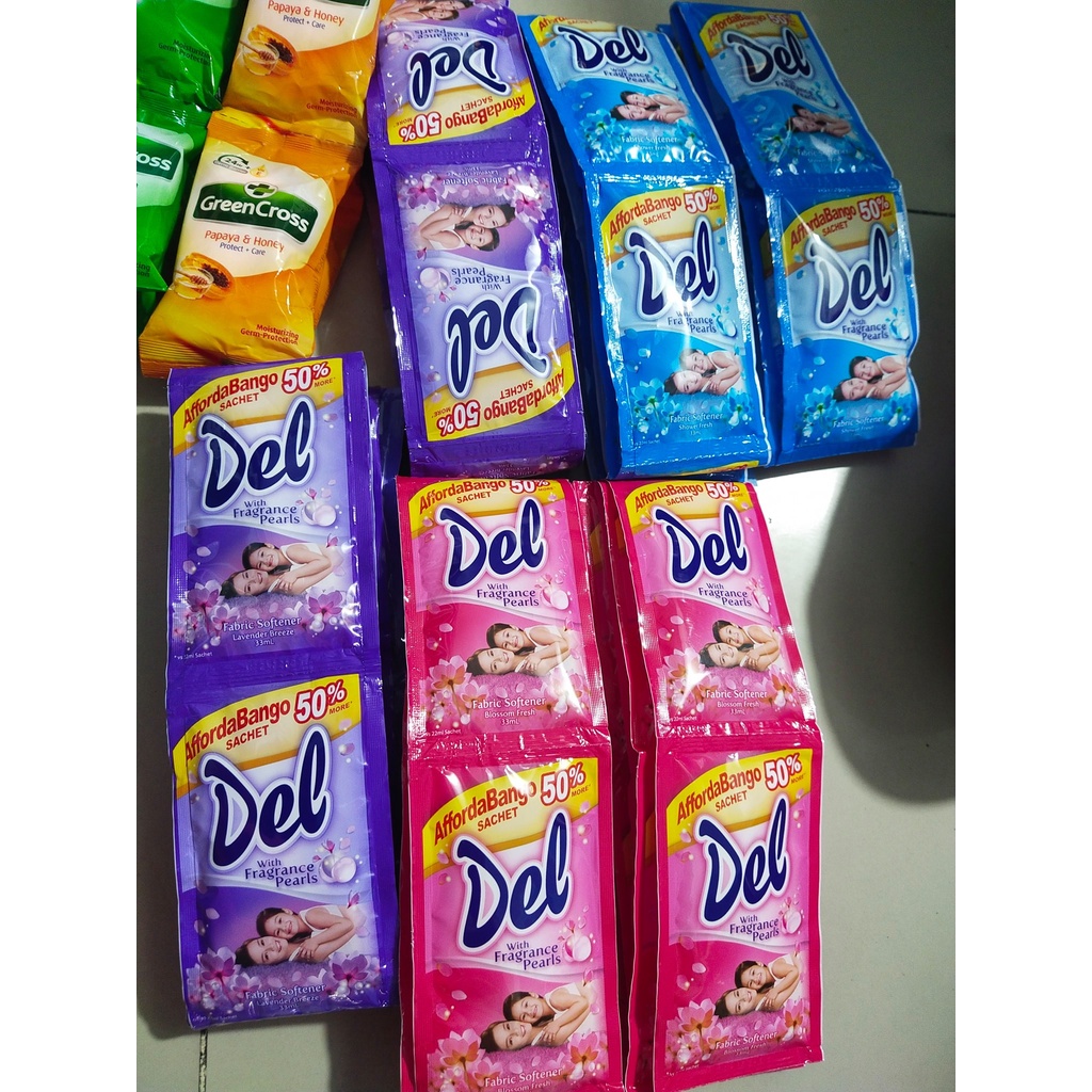 Del Fabric Conditioner Fabcon Fabric Softener 33ml x6 | Shopee Philippines