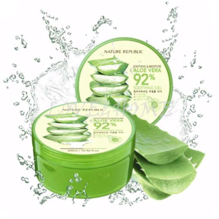 （ Buy 1 Take 1 ）LOVE&HOME Nature Republic Aloe Vera 92% SoothingGel, 300ml