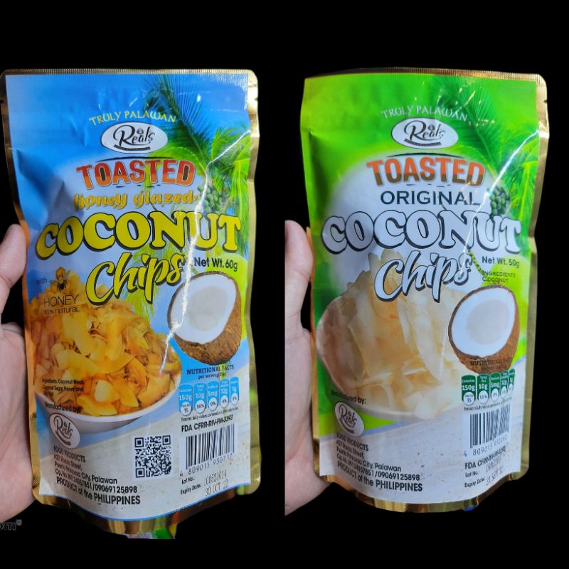 Reals Palawan Coconut Chips 60g Shopee Philippines