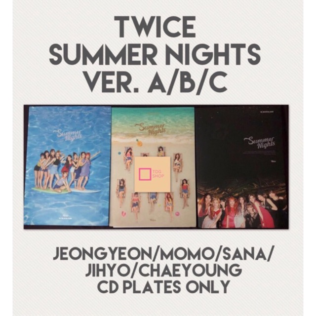 Twice Summer Nights Ver A B C Unsealed Shopee Philippines