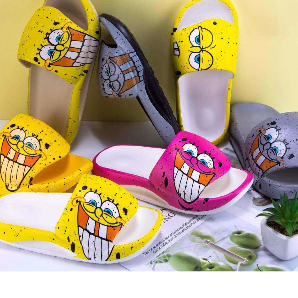 SpongeBob casual women slippers | Shopee Philippines