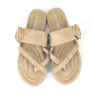 Michaela Women's Flat Sandals 704311 20S | Shopee Philippines