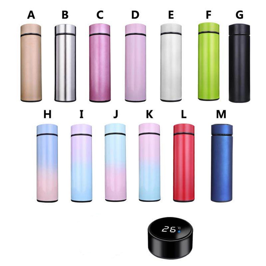 Smart Touch Screen Digital Temperature Display Water Bottle Vacuum ...