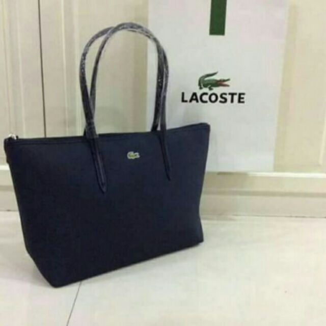 lacoste black handbag