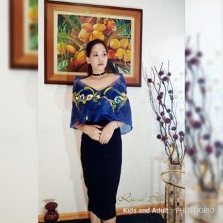 modern filipiniana shawl