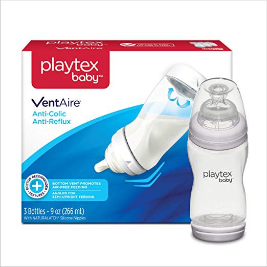Authentic** Playtex Baby VentAire Bottle, Helps Prevent Colic and