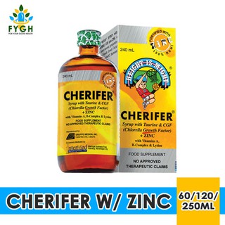 Cherifer Syrup with Taurine + CGF + Zinc for Kids