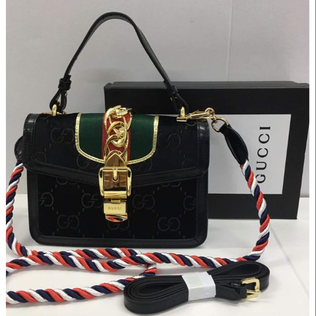 gucci velvet sling bag