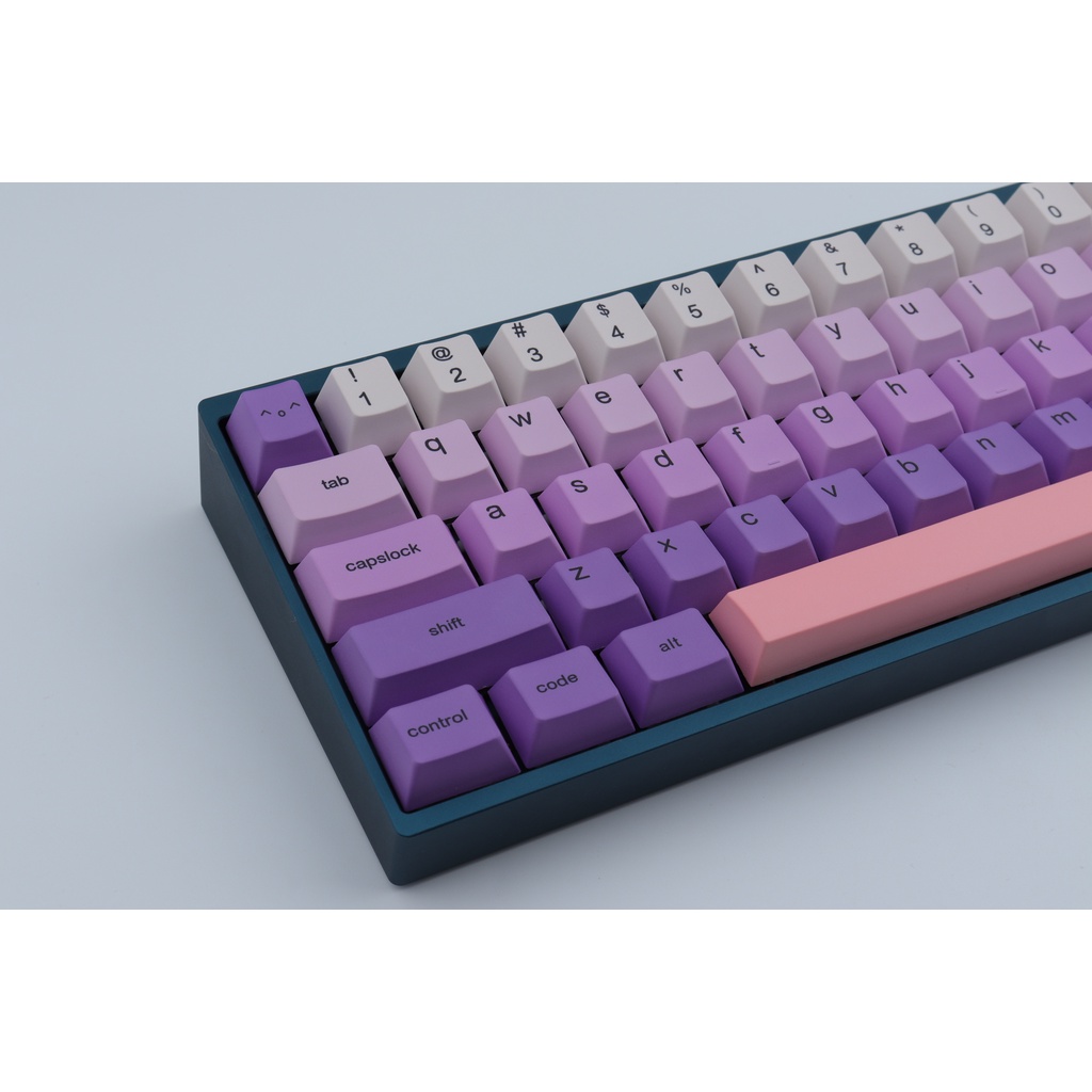 GMK Purple Cute Keycap, 129 Keys PBT Keycaps Cherry Profile DYE-SUB ...