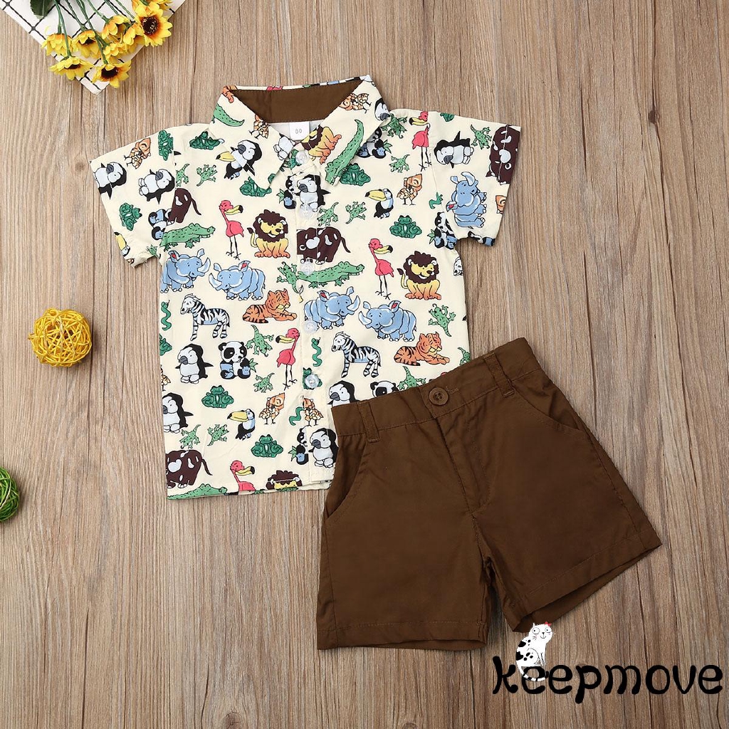 animal print shirt for baby boy