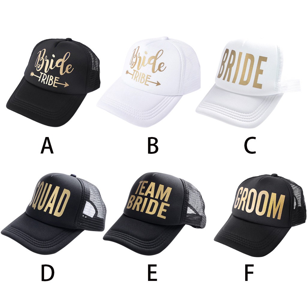 wedding baseball caps