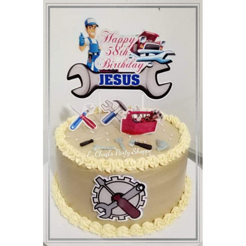 Mechanic Cake Topper Set | Shopee Philippines