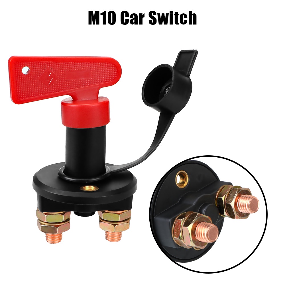 Vehicle Car Modified Isolator Disconnector 12V 24V Car Power Switch Red