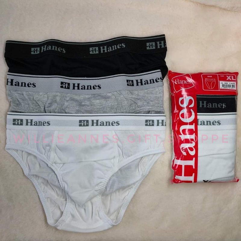 350 Pesos Only! ORIGINAL Hanes BIKINI Briefs IN 100 coton for mens (pack of 3) Shopee Philippines