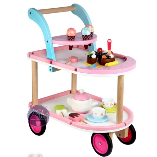 wooden toy ice cream cart