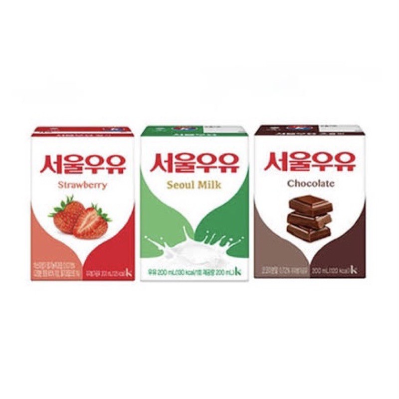 BUY1TAKE1 Seoul Milk Korean Drink 200ml Shopee Philippines