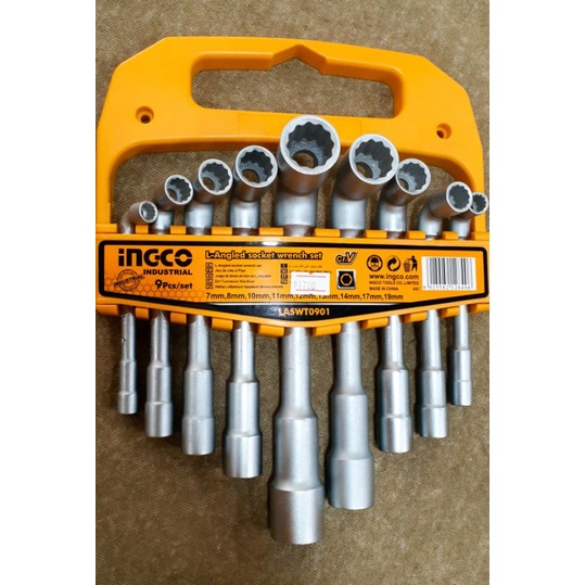 INGCO LAngled Socket Wrench Set 9Pcs/set Shopee Philippines