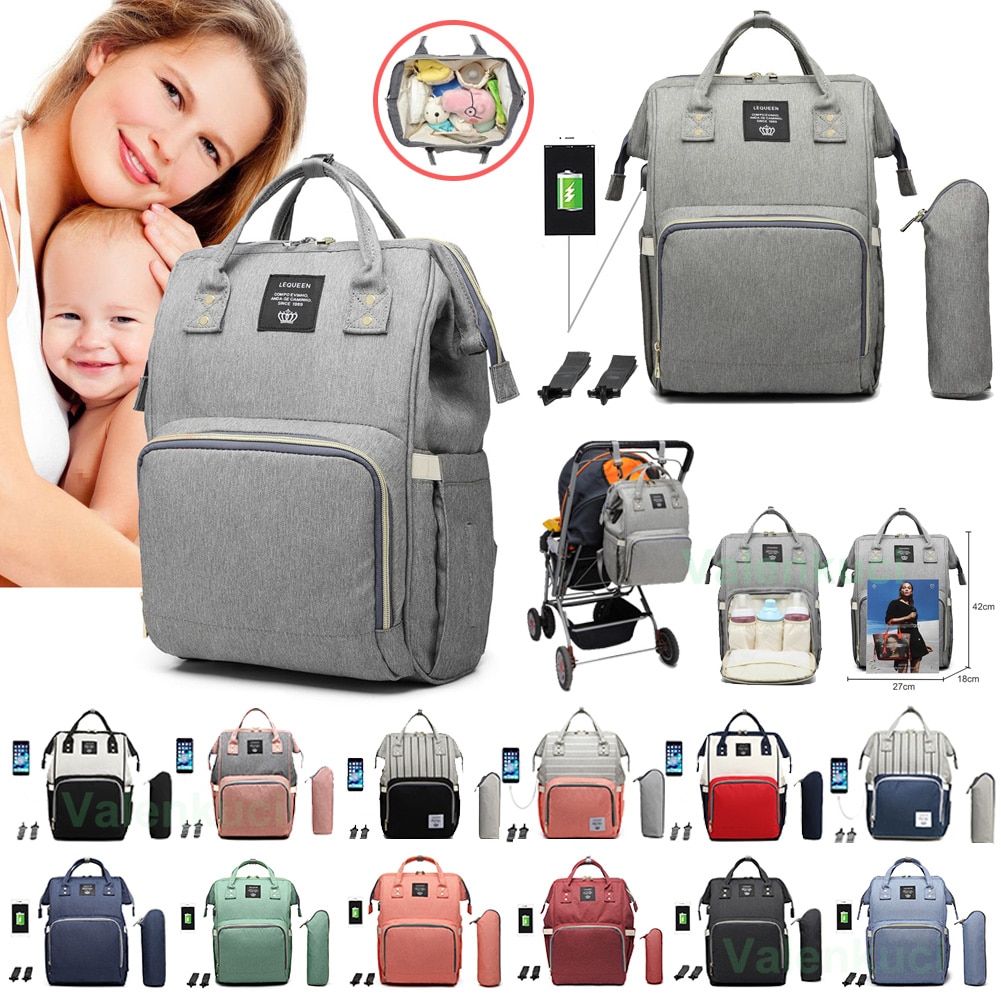 lequeen diaper bag usb
