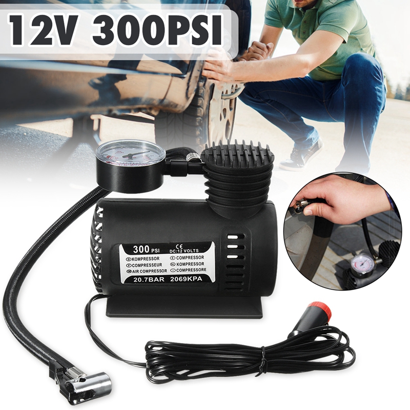 electric air compressor pump car bike tyre inflator