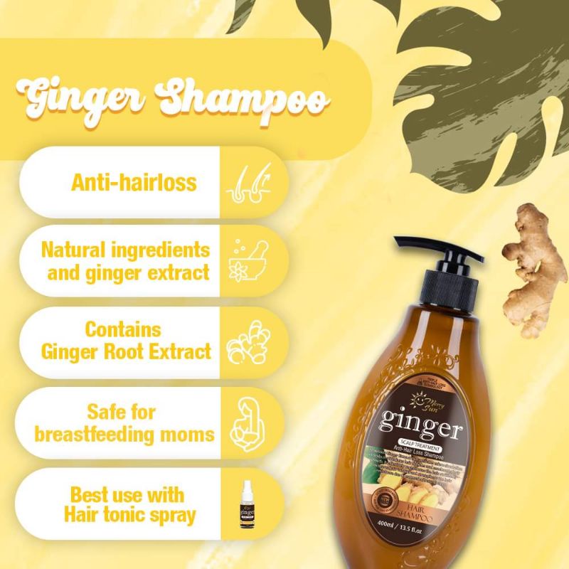 Merry Sun Ginger Anti Hair Loss Shampoo 400ml Shopee Philippines