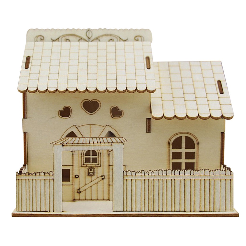 Wooden PiggyBank Coin Saving Box Kids Gift Coin Saving House Money Box Home Decor Money Box