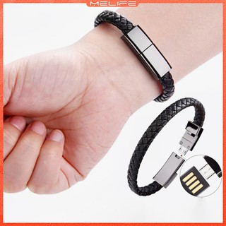 USB Charging Cable Bracelet Data Sync Transmittion Cord Wristband For Android iOS