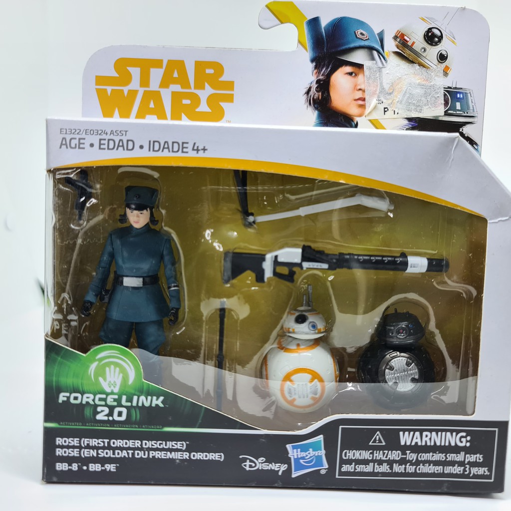 Star Wars Rose Disguise BB-8 & BB-9E triple pack New Last Jedi Force Link 