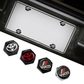 Pcs Set Toyota Trd Car Modified License Plate Screws Aluminum Alloy Screw Caps Fixed Sealing